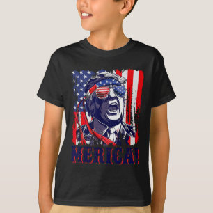 Camiseta 4 De Julio Bandera Estadounidense Mónica Gif