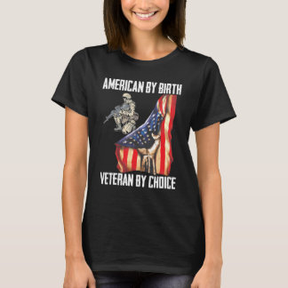 Camiseta 4 De Julio Bandera Estadounidense Por Nacimiento V