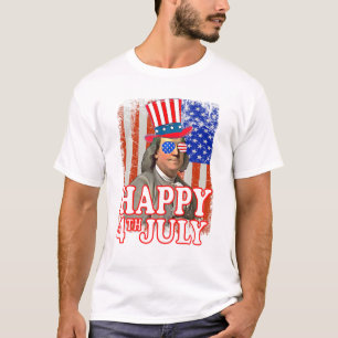 Camiseta 4 de julio Benjamin Franklin