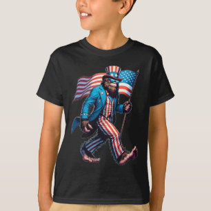 Camiseta 4 De Julio Bigfoot Sasquatch Patriótico Americano 
