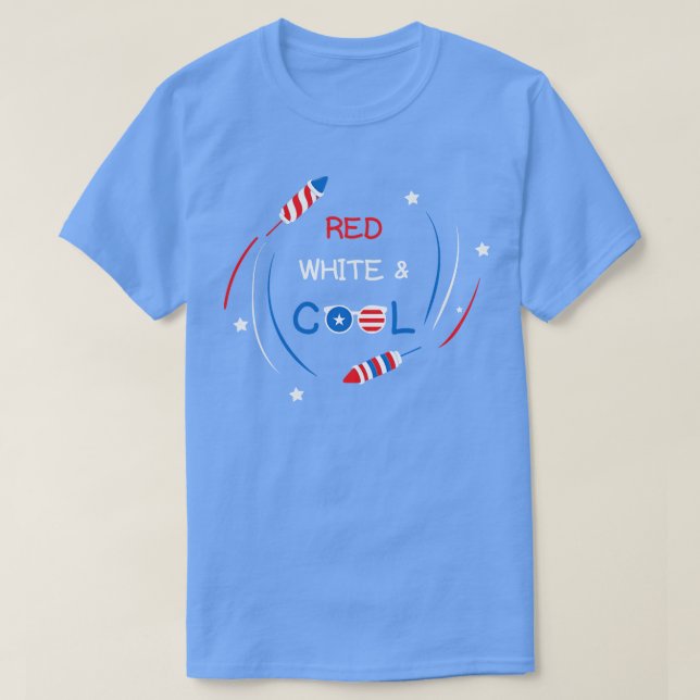 Camiseta 4 De Julio Blanco Rojo Y Guay (12) (Diseño del anverso)