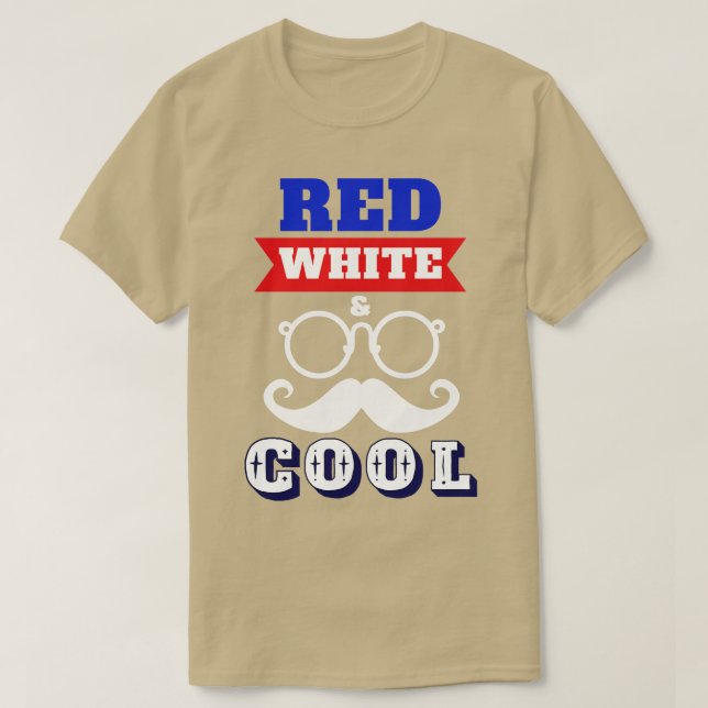 Camiseta 4 De Julio Blanco Rojo Y Guay 2 (Diseño del anverso)