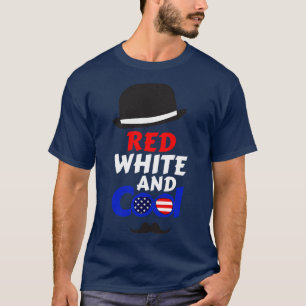 Camiseta 4 De Julio Blanco Rojo Y Guay 6