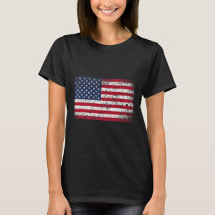 Camiseta 4 De Julio Bolsillo De Bandera Estadounidense Con