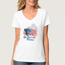Camiseta 4 de julio - "Brillamos con Libertad" Tee