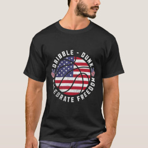 Camiseta 4 de Julio Calavera Bandera De EE. UU. Celebra La