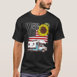 Camiseta 4 de julio Camping De Verano En Rv Camp De Mujeres