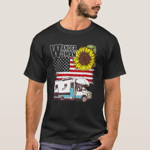 Camiseta 4 de julio Camping De Verano En Rv Camp De Mujeres