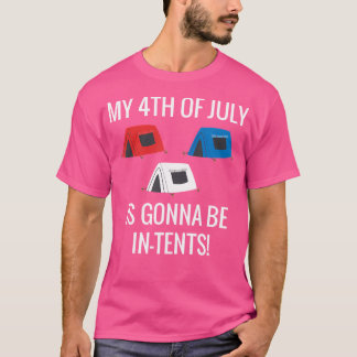 Camiseta 4 De Julio Camping Shirt Patriótico Estadounidense
