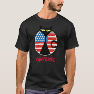 Camiseta 4 De Julio Cat Pawtriotic Independence Day Patrio