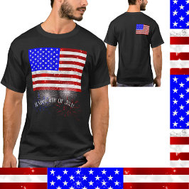 Camiseta 4 de julio Celebración - Bandera de Estados Unidos