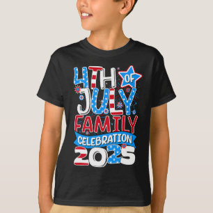 Camiseta 4 De Julio Celebración Familiar 2025