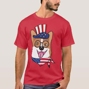 Camiseta 4 De Julio Corgi, Regalos De Perro, Tee De Perro,
