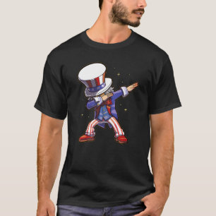 Camiseta 4 De Julio Dabbing Patriótico Sam Freedom Uncle R