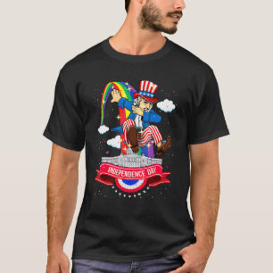 Camiseta 4 De Julio Dabbing Uncle Sam Usa Flag Adolescentes