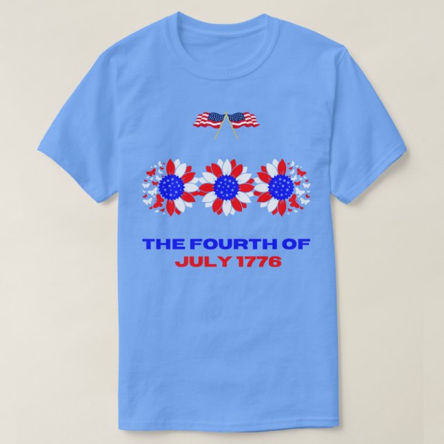 Camiseta 4 De Julio De 1776 (Diseño del anverso)