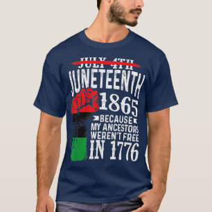 Camiseta 4 de julio de 1865 por regalo de mis antepasados