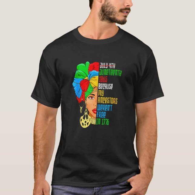 Camiseta 4 de julio de 1865 porque mis antepasados no eran  (Anverso)