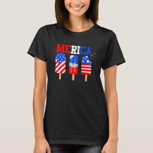 Camiseta 4 de julio de 2014 Márica Popsicle Us Flag