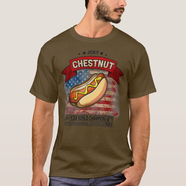 Camiseta 4 de julio de 2021 Hot Dogs Funny Tee (Anverso)