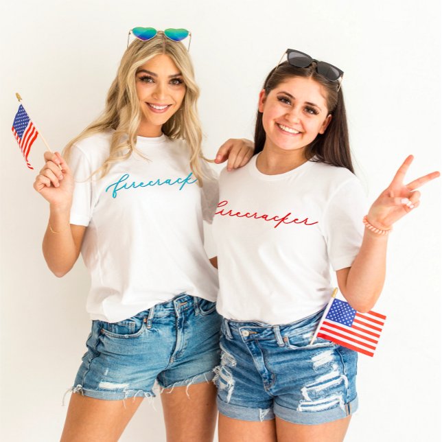 Camiseta 4 de julio de Ferirébol Minimalista rojo (Subido por el creador)