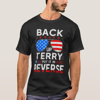 Camiseta 4 de julio de fuegos artificiales Atrás Terry Lo p
