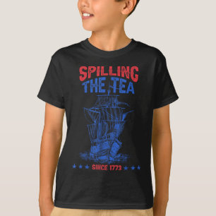 Camiseta 4 De Julio Derramando El Té Desde 1773 Divertido R