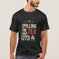 4 de julio Derramando El Té Desde 1773 Patriótico