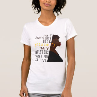 Camiseta 4 de julio Día 1865 porque mis ancestros