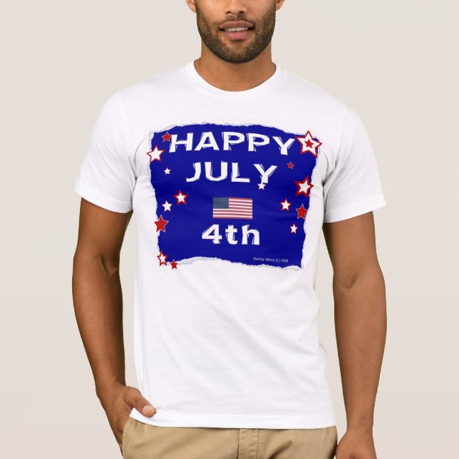 Camiseta 4 de julio (Día de la Independencia) (Anverso)