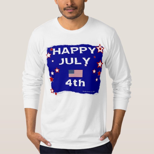 Camiseta 4 de julio (Día de la Independencia) (Anverso)
