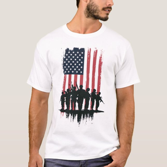 Camiseta 4 de julio Día de la Independencia (Anverso)