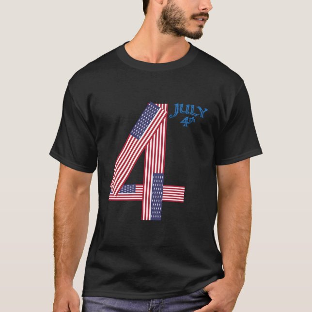 Camiseta 4 De Julio Día De La Independencia 4 De Julio (Anverso)