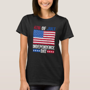 Camiseta 4 De Julio Día De La Independencia Bandera Estadou