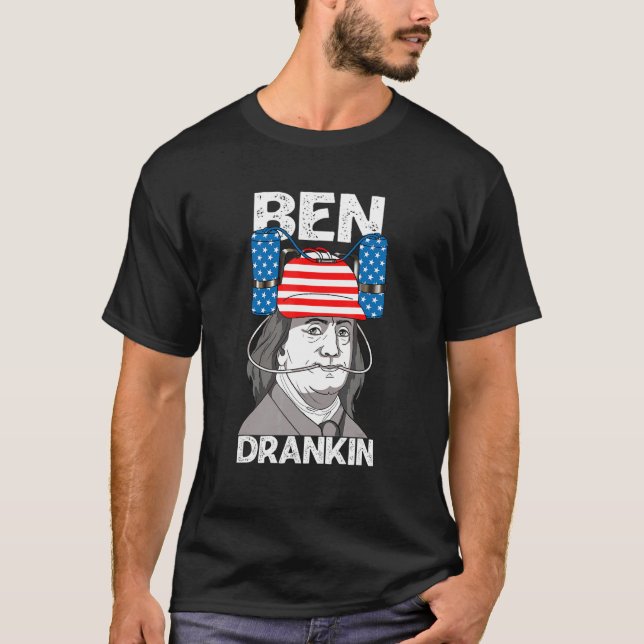 Camiseta 4 de julio Día de la Independencia Ben Franklin Es (Anverso)