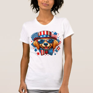Camiseta 4 de julio Día de la Independencia de EE. UU. Perr
