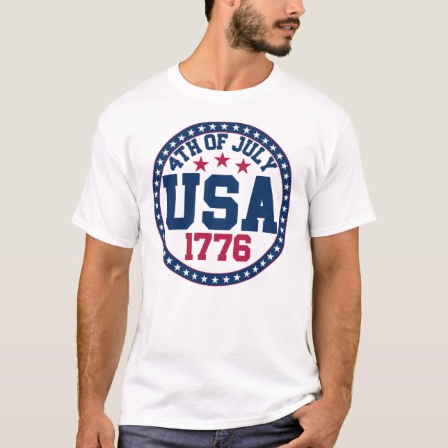 Camiseta 4 De Julio Día De La Independencia De Estados Unid (Anverso)