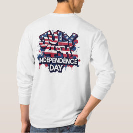 Camiseta 4 de julio, Día de la Independencia: Larga gota