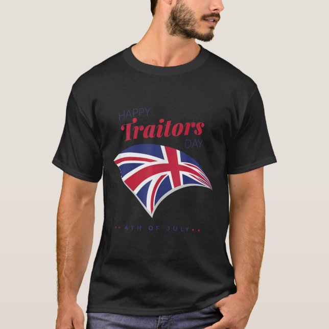 Camiseta 4 de julio: Día de los traidores felices estadouni (Anverso)