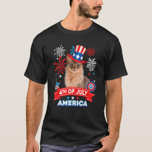 Camiseta 4 De Julio Día Patriótico Independencia De Gato So