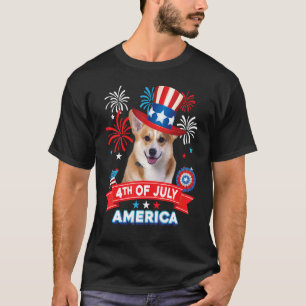 Camiseta 4 De Julio Día Patriótico Independencia De Perro C