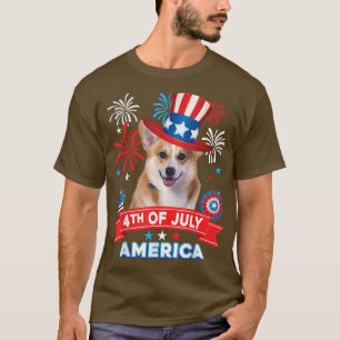 Camiseta 4 De Julio Día Patriótico Independencia De Perro C
