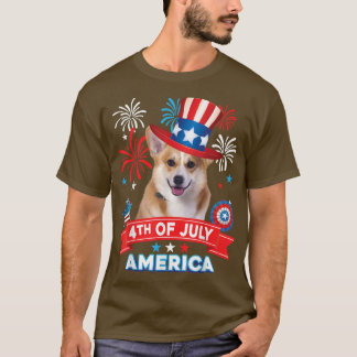 Camiseta 4 De Julio Día Patriótico Independencia De Perro C