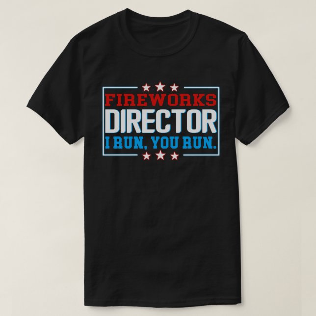 Camiseta 4 de julio, director de fuegos artificial (Diseño del anverso)