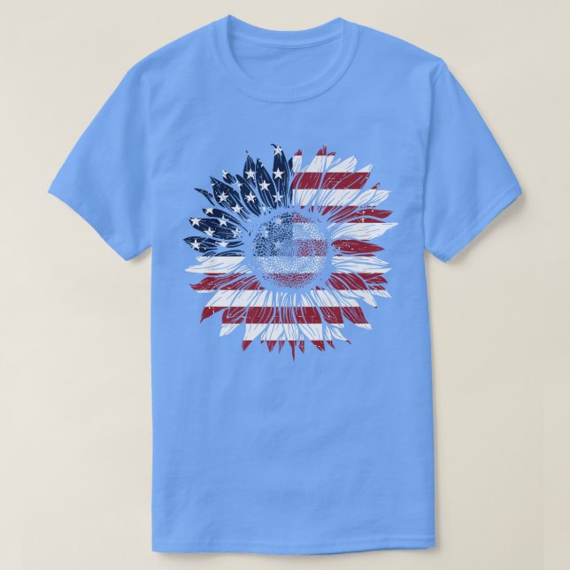Camiseta 4 De Julio EEUU Bandera Patriótica Estadounidense  (Diseño del anverso)