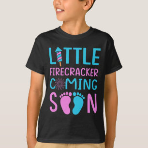 Camiseta 4 De Julio El Género Revela El Pequeño Rastreador