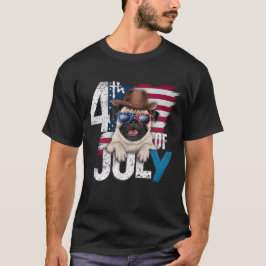 CAMISETA 4 DE JULIO - EL PUG CELEBRA LA INDEPENDENCIA