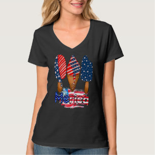 Camiseta 4 De Julio En Estados Unidos Popsicle