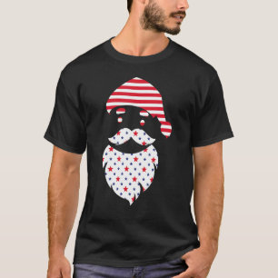 Camiseta 4 de julio en Navidad Santa Claus Gráfico
