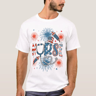 Camiseta 4 De Julio Enfermeras Patrióticas
